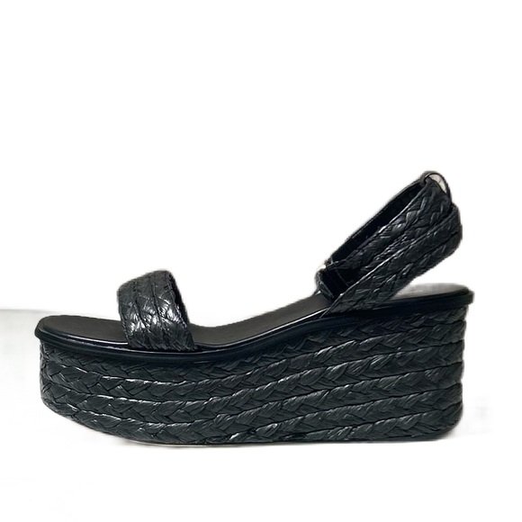 Michael Michael Kors Sandra Straw Platform Sandals - Picture 2 of 11